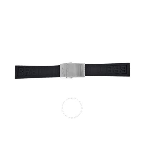 breitling 18mm rubber strap|breitling rubber strap with deployment.